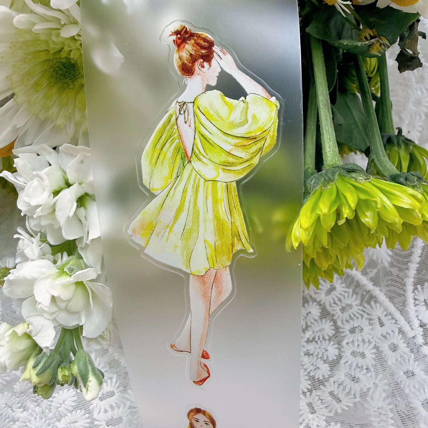 ZaoZao Vol4【XinXin】Original Design Kiss-Cut Washi PET Tape Stickers,for Scrapbook Supplies,Journaling,Junk Journal,Bullet Journal,Planner Stickers