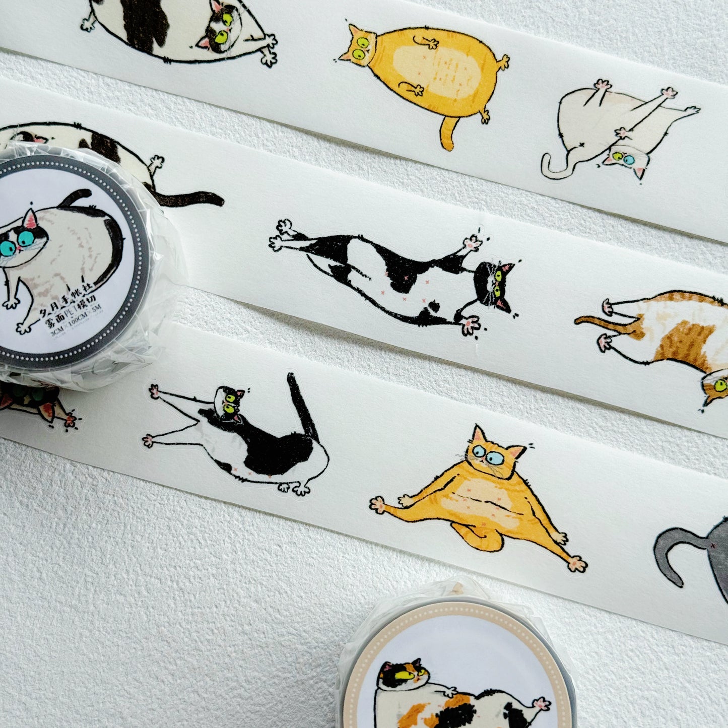 XiYue【New Cat Series】Original Car Design Washi/PET Tape Stickers