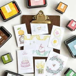 Shachihata ink paste, oil-based pigments, and wind-driven quick drying handprint pad, rubber stamp pad, all 29 colors available