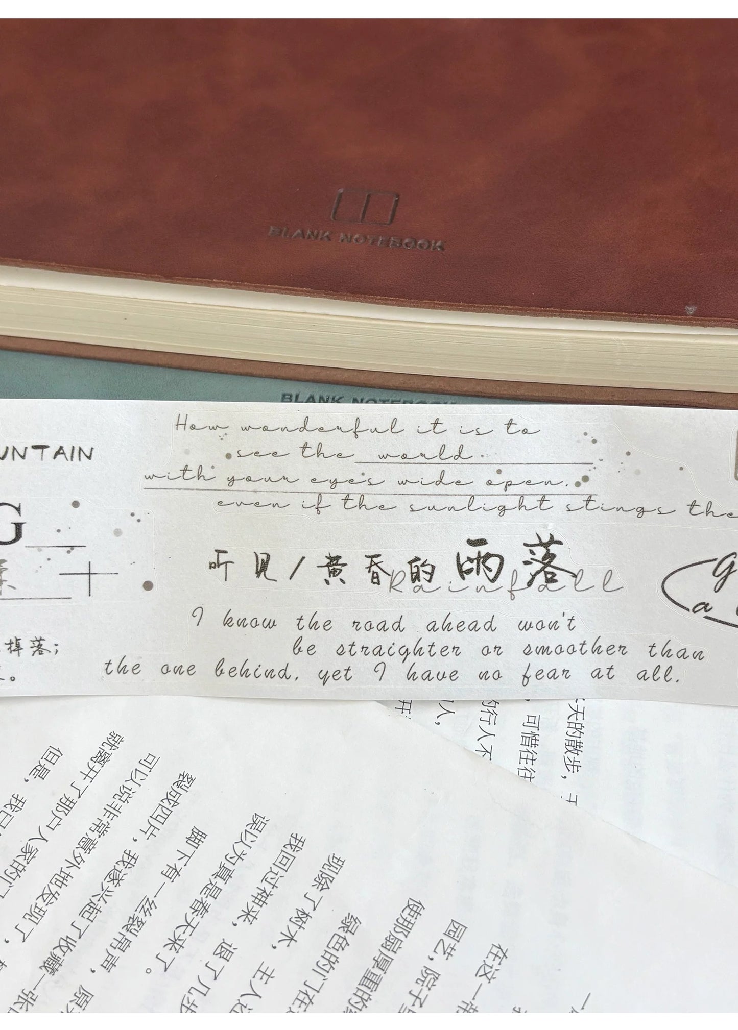 ZiYuanSu Vol15【Enjoy Slow Time】Background Scene Pre-cut Washi PET Tape
