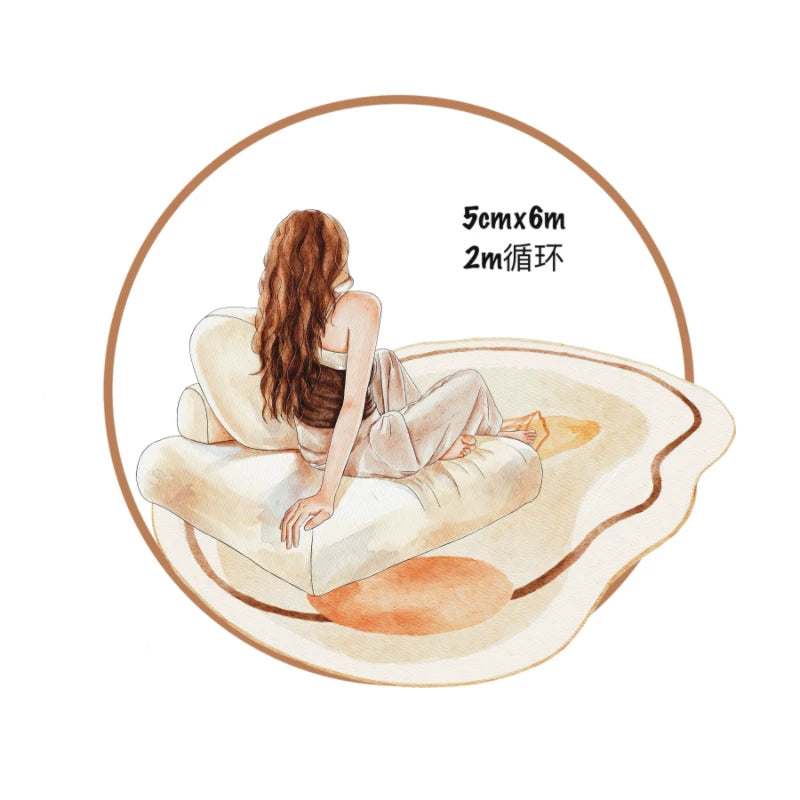 ZaoZao Vol3【Nest】Original Design Kiss-Cut Washi PET Tape Stickers,for Scrapbook Supplies,Journaling,Junk Journal,Bullet Journal,Planner Stickers