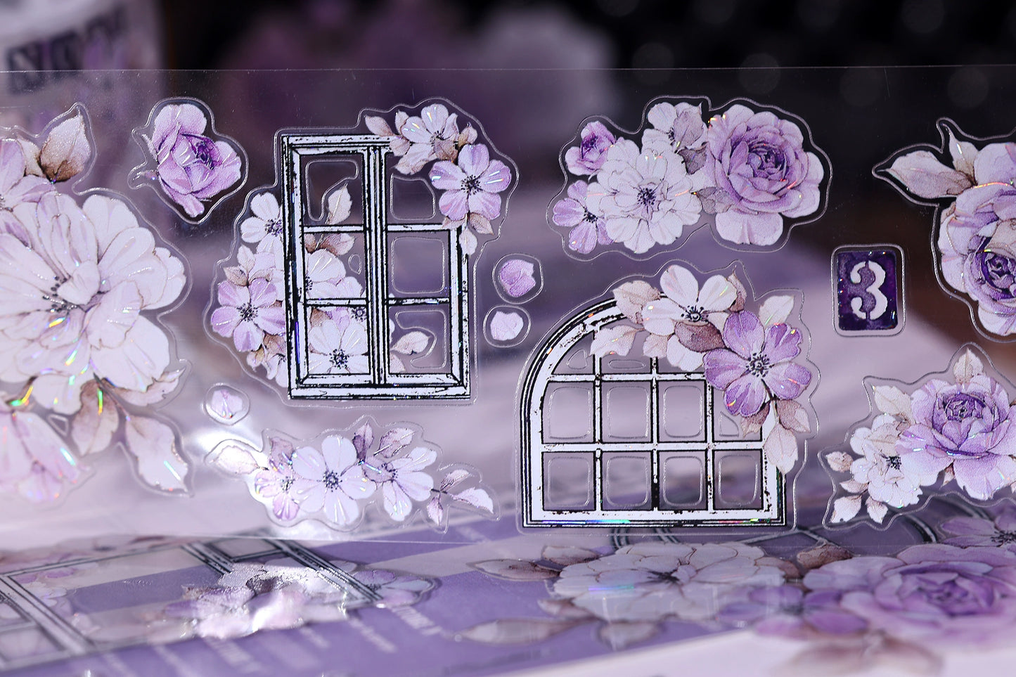 XiaoBaiJia【Sparse Shadows】Light Retro Orginal Design Washi Pet Tape Landscape Stickers