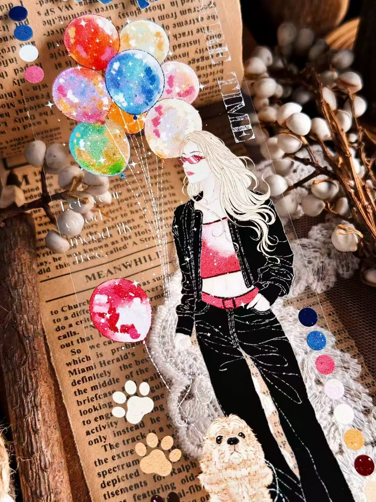 Linlanxi Vol14【I Allow Leisure Time】Original Design Retro Exquisite Vintage Decorative Washi/Pet Tape