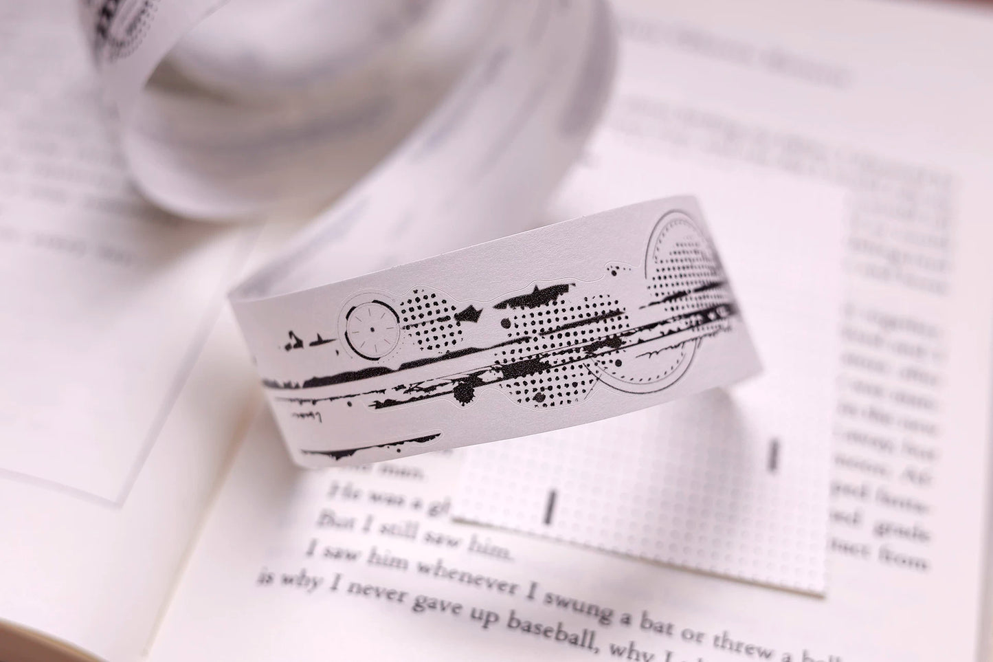 XiaoBaiJia Salt Series【Time Passes and Leaves Traces】Pre-cut Orginal Design Backgroud Washi/Pet Tape Light Retro Stickers