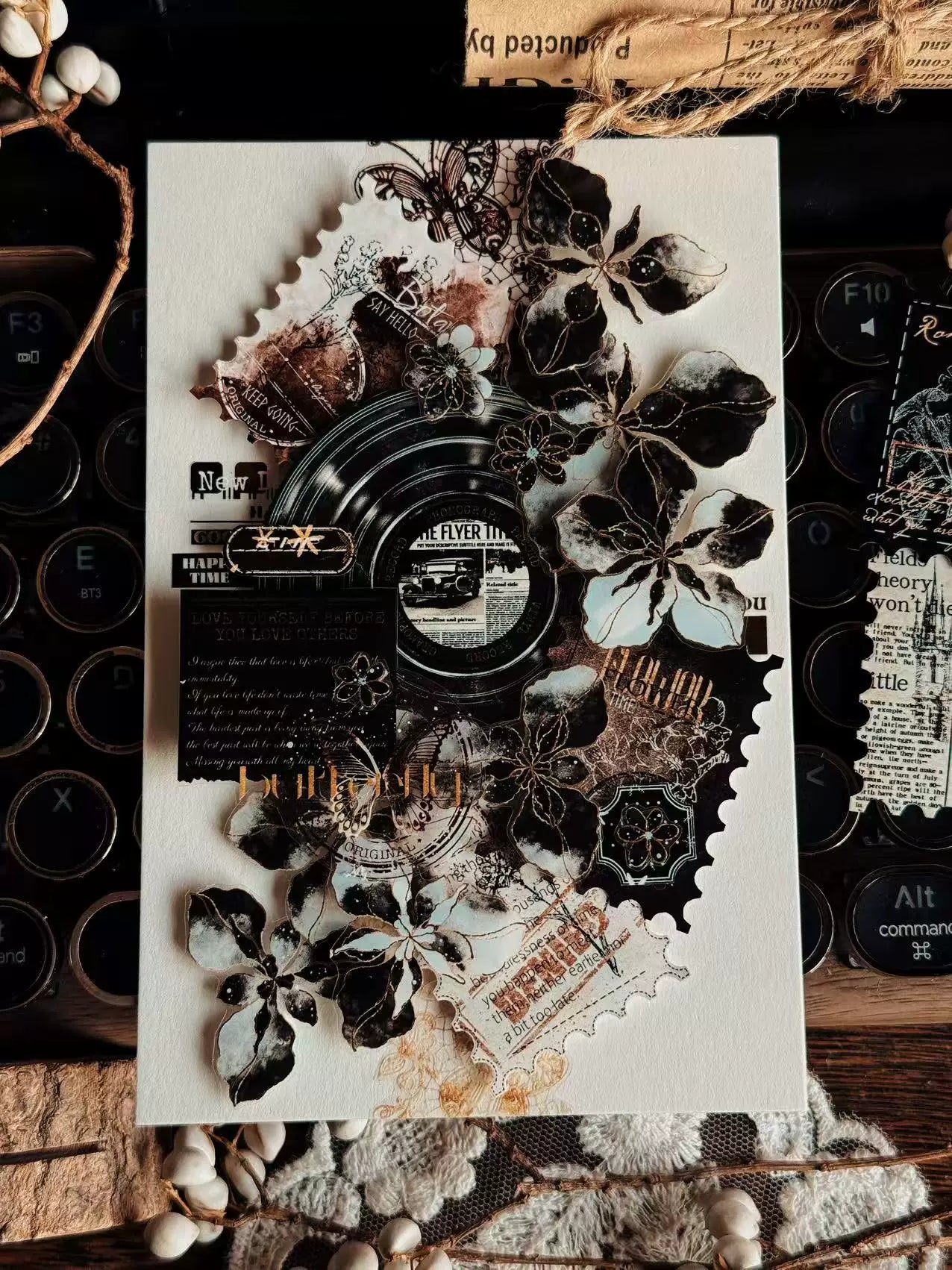 Linlanxi Vol13【Vintage Lace Trim】Original Design Retro Broken Paper Bookkeeping Washi Pet Tape