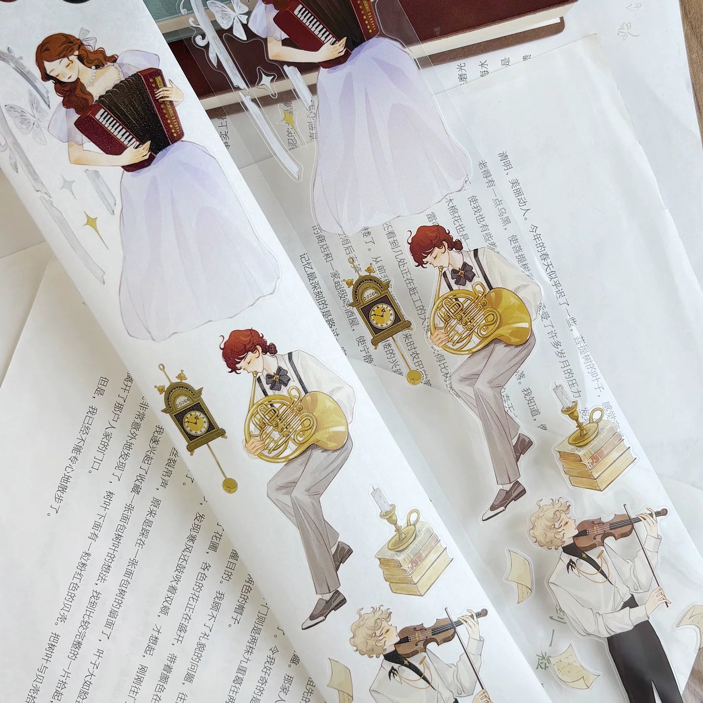 ZiYuanSu Vol15【Fingertip Radiance】Character Material Pre-cut Washi PET Tape