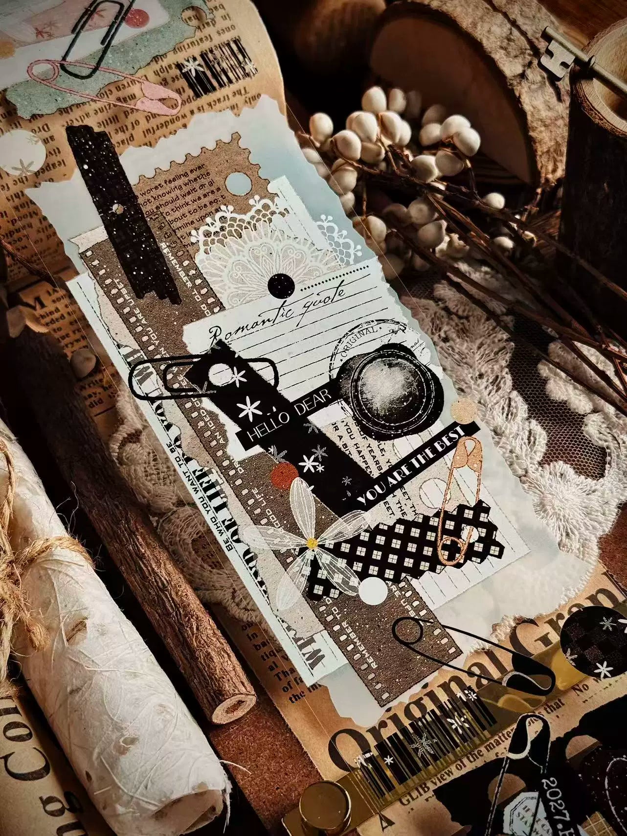 Linlanxi Vol14【Introduction to Comic Records】Original Design Retro Exquisite Vintage Decorative Washi/Pet Tape