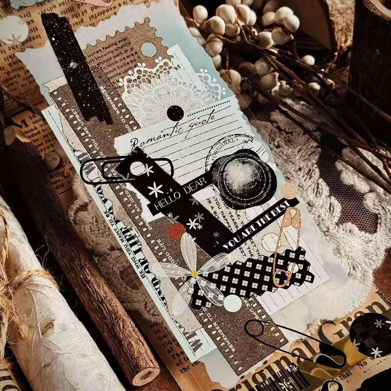 Linlanxi Vol14【Introduction to Comic Records】Original Design Retro Exquisite Vintage Decorative Washi/Pet Tape
