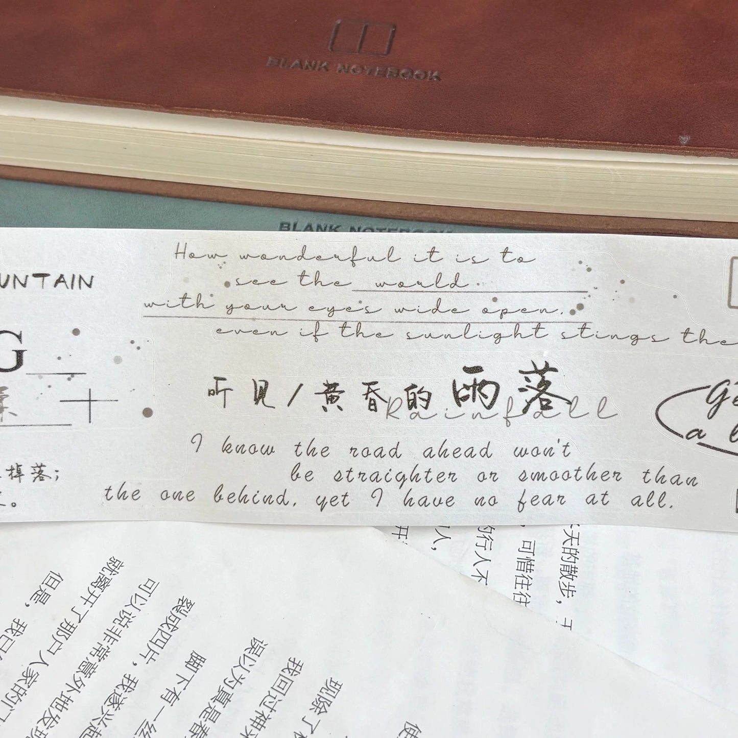 ZiYuanSu Vol15【Enjoy Slow Time】Background Scene Pre-cut Washi PET Tape