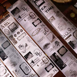 YiEr Vol14【Lace Night Language】Pre-cut Lace Backgroud Washi PET Tape