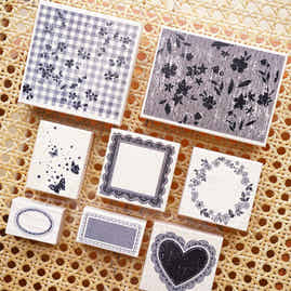 Yuanzi-Jennyuanzi【Lace Border Series】Retro maple Stamp