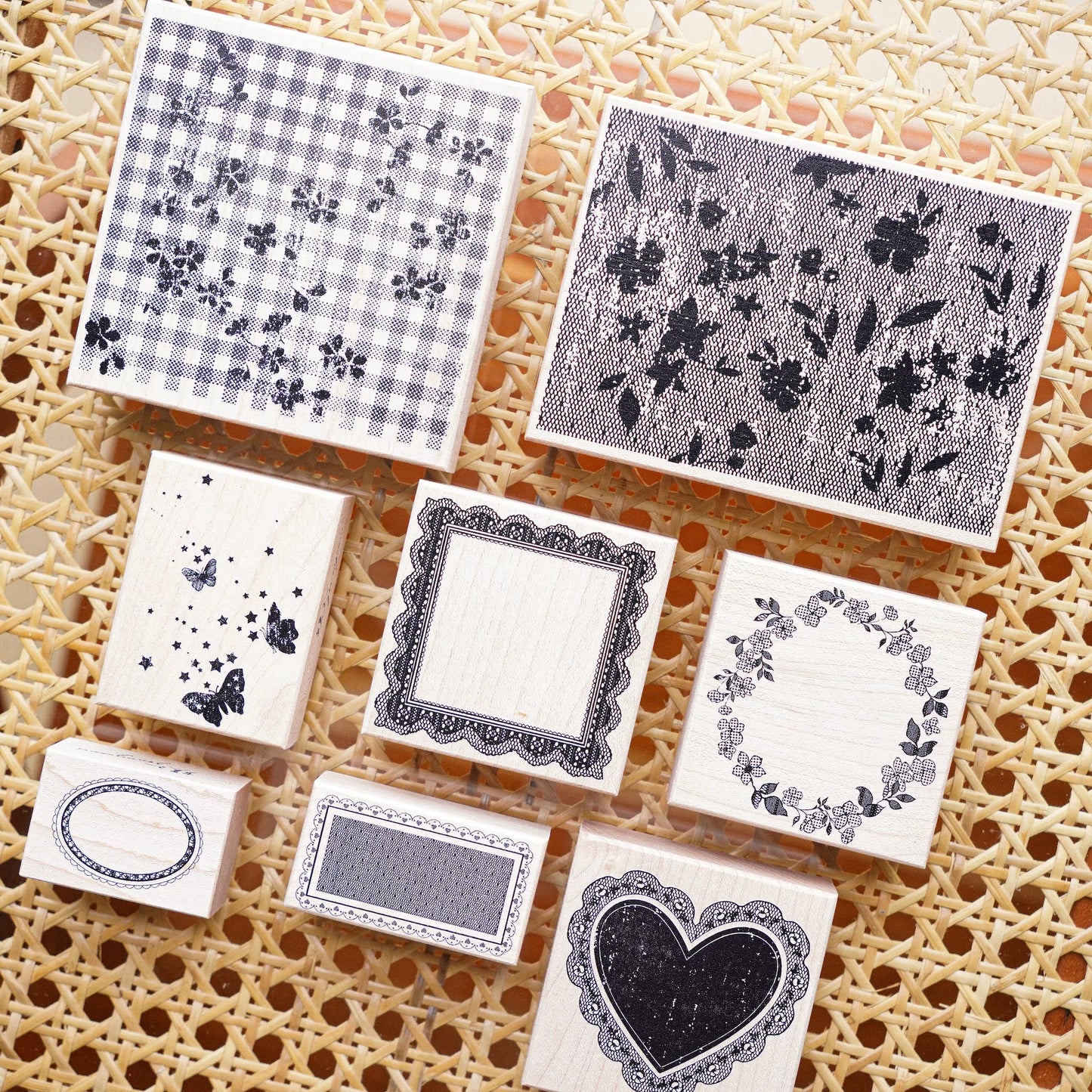 Yuanzi-Jennyuanzi【Lace Border Series】Retro maple Stamp