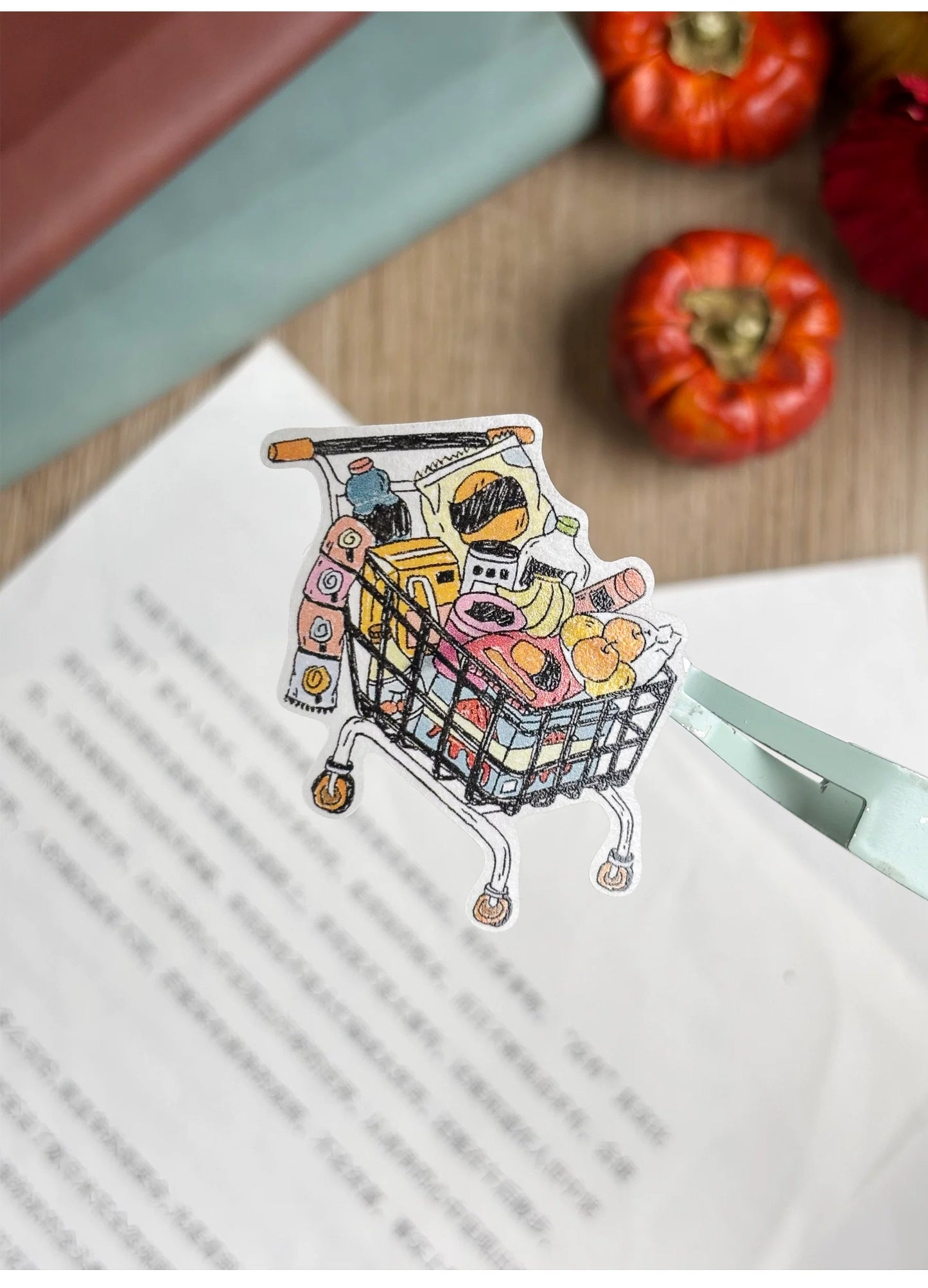 ZiYuanSu【Gentle Daily Routine】Text Background Scene Pre-cut Washi PET Tape