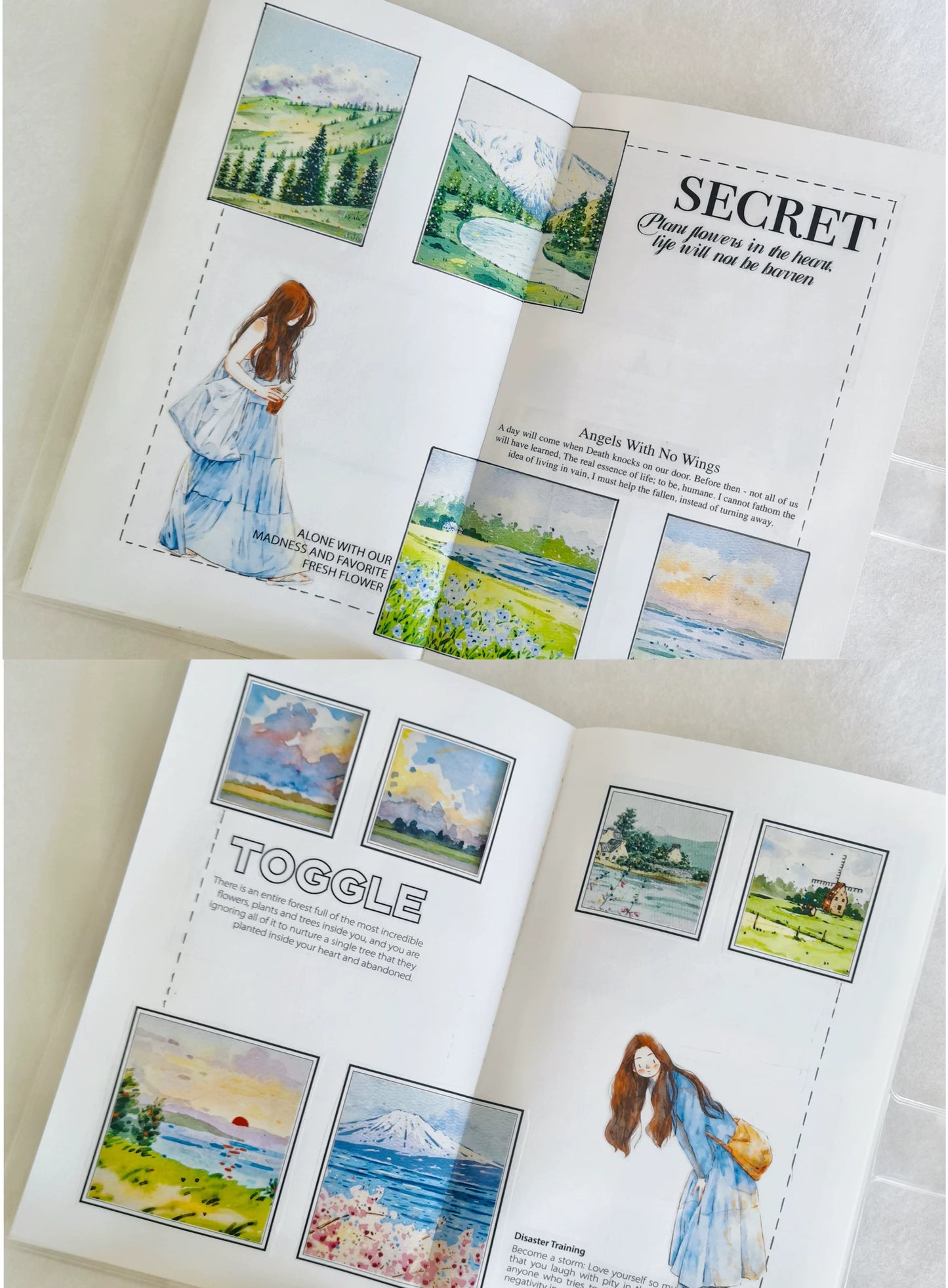 XingXing Vol7【Mountains and Seas Stretch Endlessly】 Pre-cut Light Retro Scene Washi/PET Tape