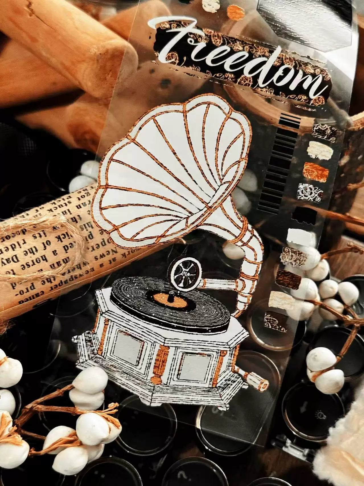 Linlanxi Vol13【Records of Antique Seals】Original Design Exquisite Vintage Decorative Washi Pet Tape