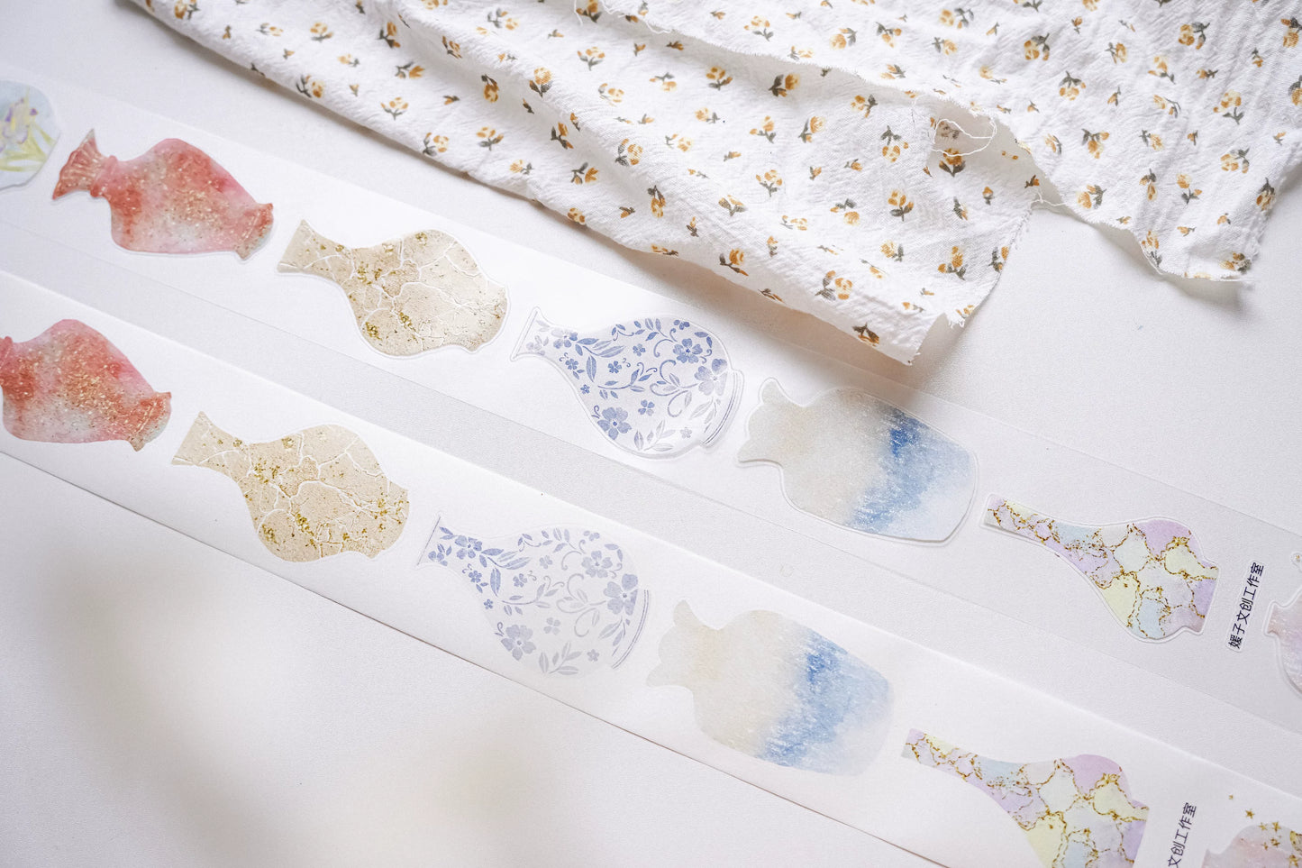 Yuanzi-Jennyuanzi【Nianci 2】Vorgeschnittenes Vase Washi PET Tape