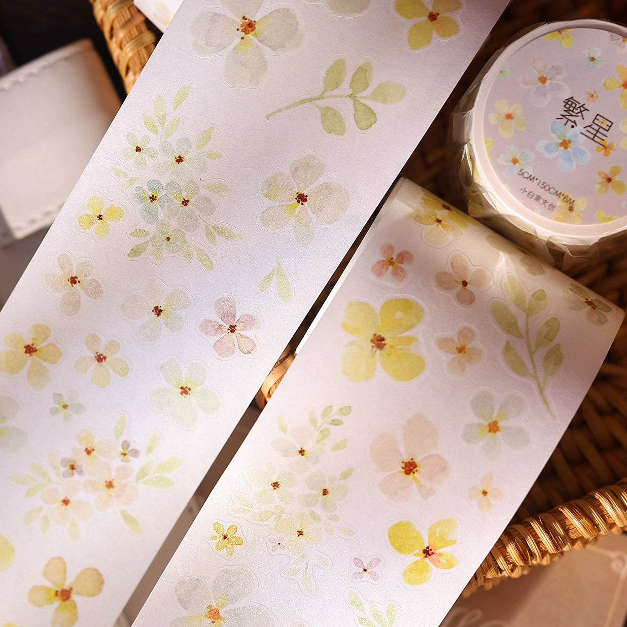 XiaoBaiJia Minimalist Style【Stars】Light Retro Orginal Design Washi Pet Tape Landscape Stickers