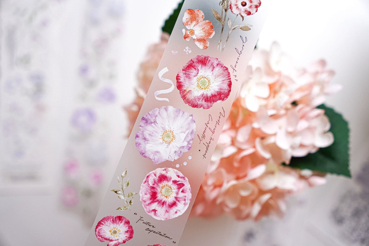 YuanZi Vol7【A Touch of Spring】Orginal Design Washi/Pet Tape Light Retro Flowers Stickers,for Scrapbook Supplies,Scrapbook Tape Stickers,Junk Journal Supplies