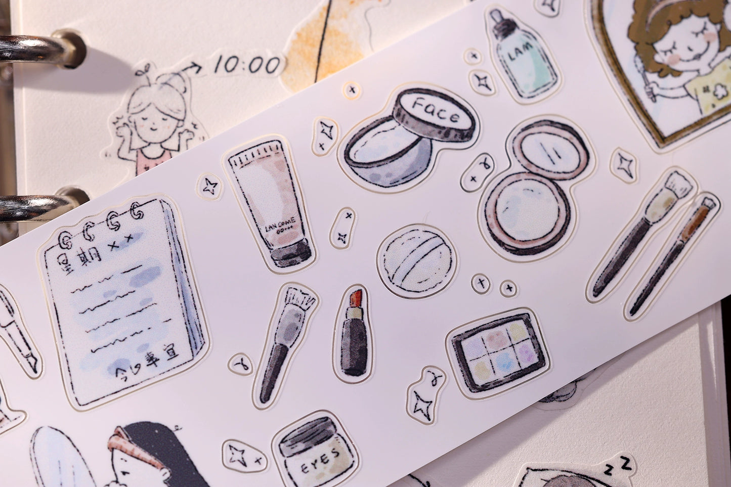 XiaoBaiJia Minimalist Style【Daily Affairs】Light Retro Orginal Design Washi Pet Tape Landscape Stickers