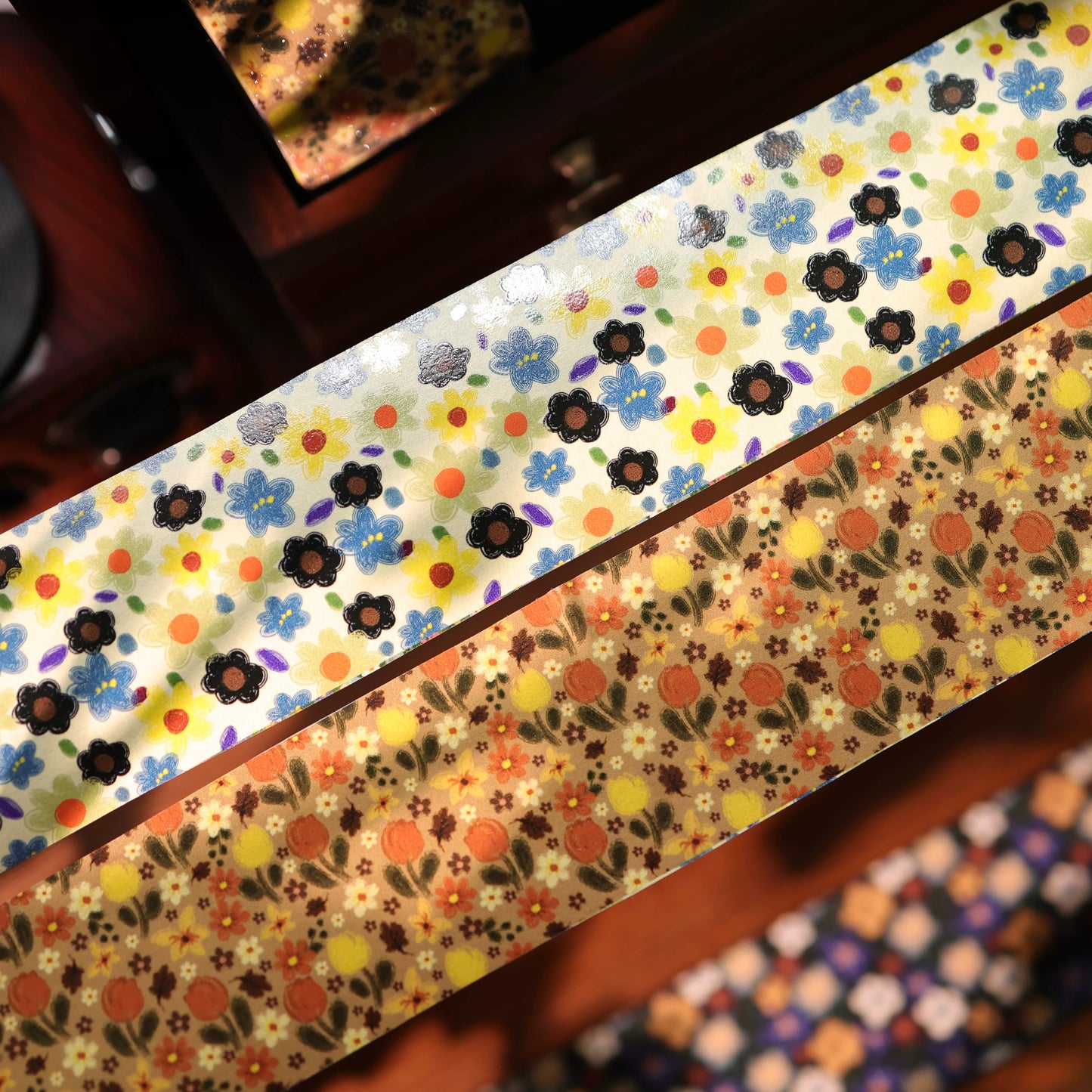 YiEr Vol17【Vintage Original Floral Pattern】Floral Washi Tape and PET Stickers