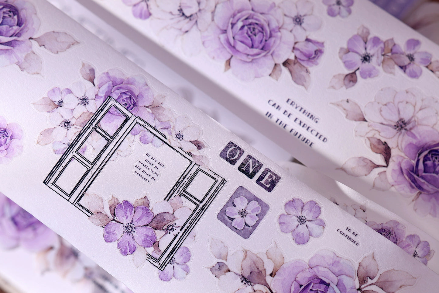 XiaoBaiJia【Sparse Shadows】Light Retro Orginal Design Washi Pet Tape Landscape Stickers