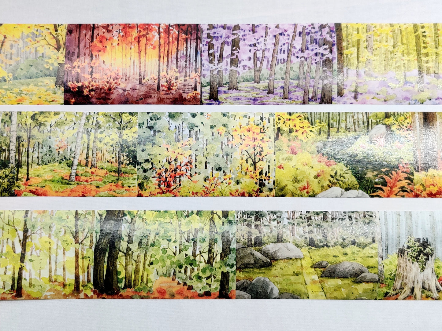 Xiangxiang Vol4 【Forest】Light Retro Scenery Orginal Design Washi Pet Tape Landscaping Stickers
