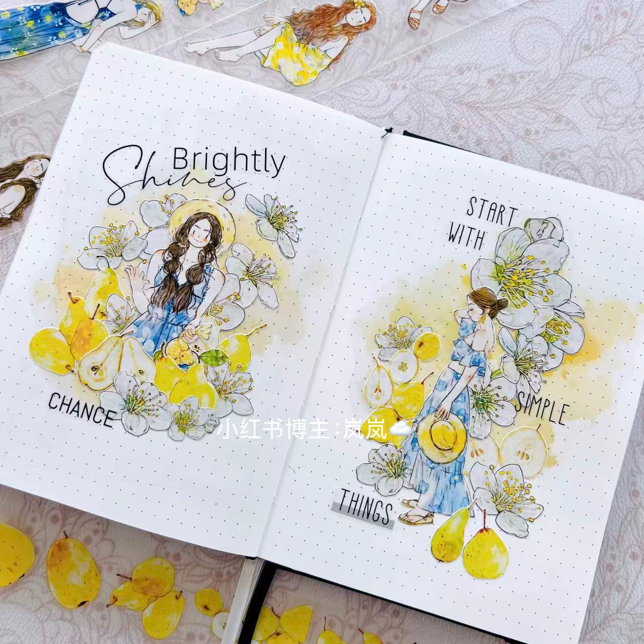 DingDing Vol10【35#Vacation】Original Design Pre-Cut Washi/PET Tape Stickers,for Scrapbook Supplies,Journaling,Junk Journal,Bullet Journal,Planner Stickers