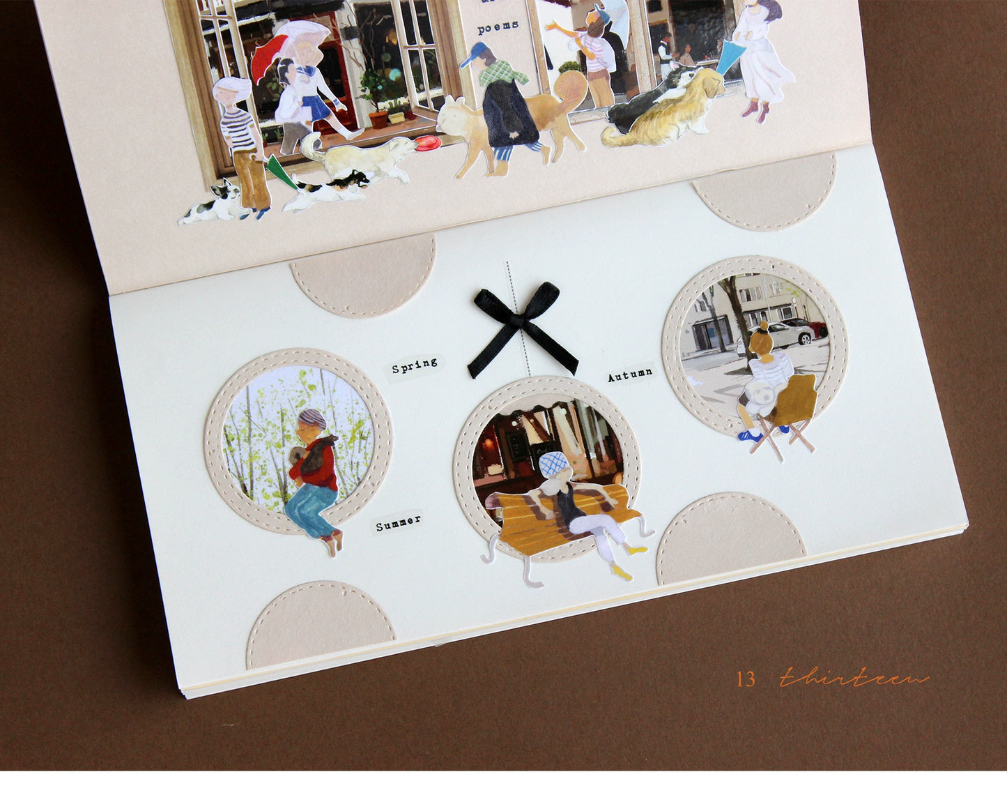 Moodtape【Walking and Drinking Coffee】Original Washi Tape Street View Coffee Stickers