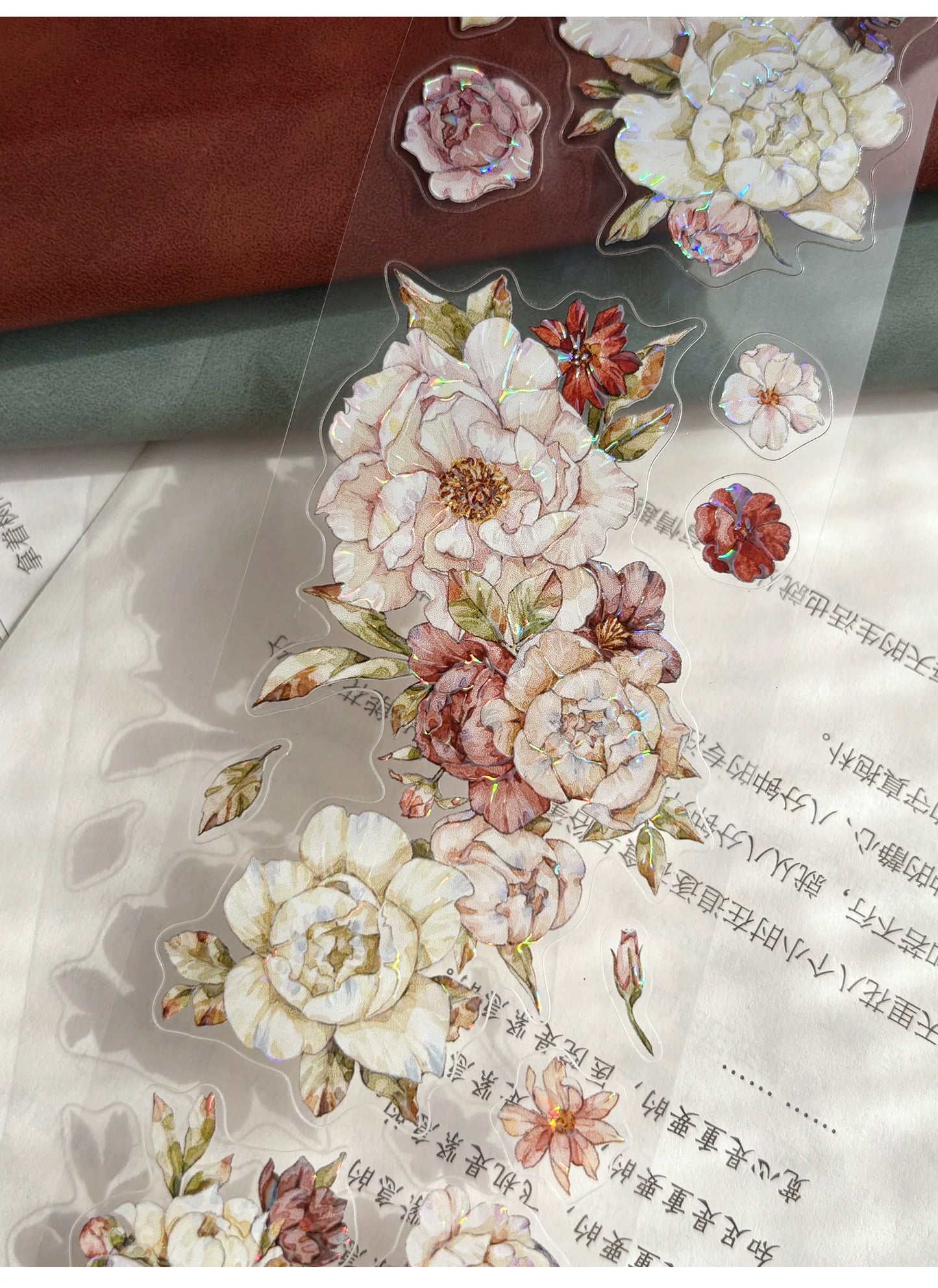 ZiYuanSu Vol15【Flowers Cover the Branches】Kiss-cut Floral Washi Tape and PET Stickers