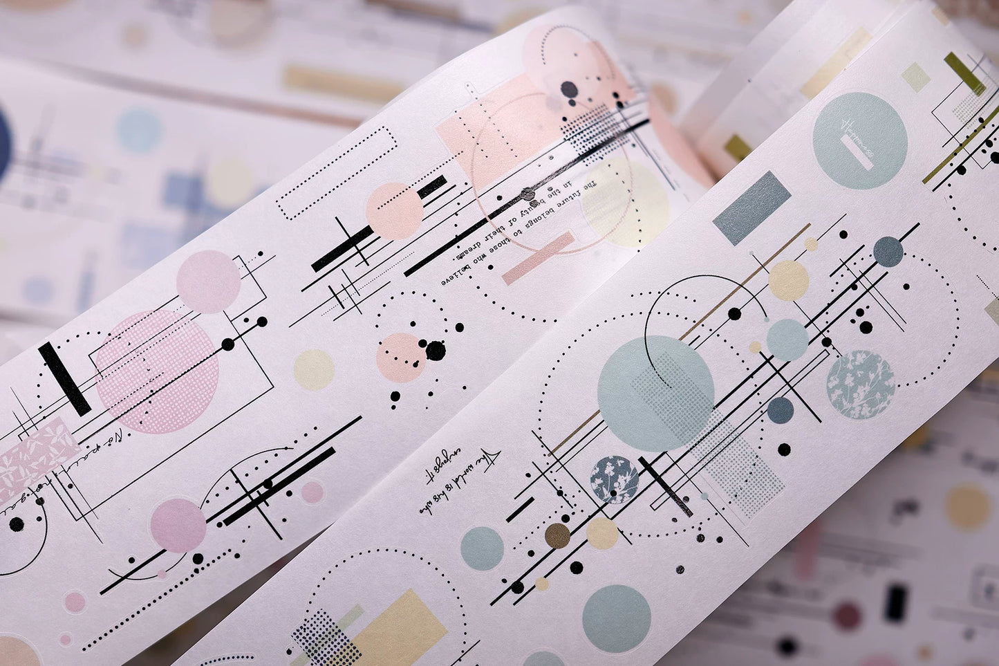 XiaoBaiJia Salt Series【Color Circle Collection】Pre-cut Orginal Design Washi/Pet Tape Light Retro Stickers