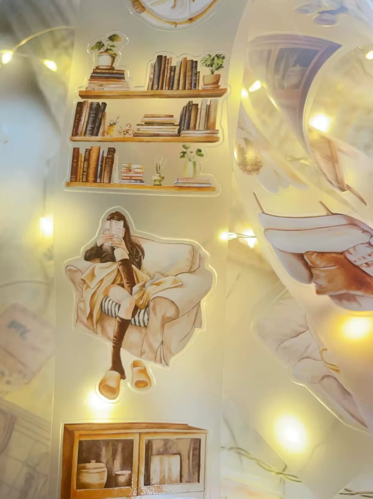 ZaoZao Vol3【Nest】Original Design Kiss-Cut Washi PET Tape Stickers,for Scrapbook Supplies,Journaling,Junk Journal,Bullet Journal,Planner Stickers