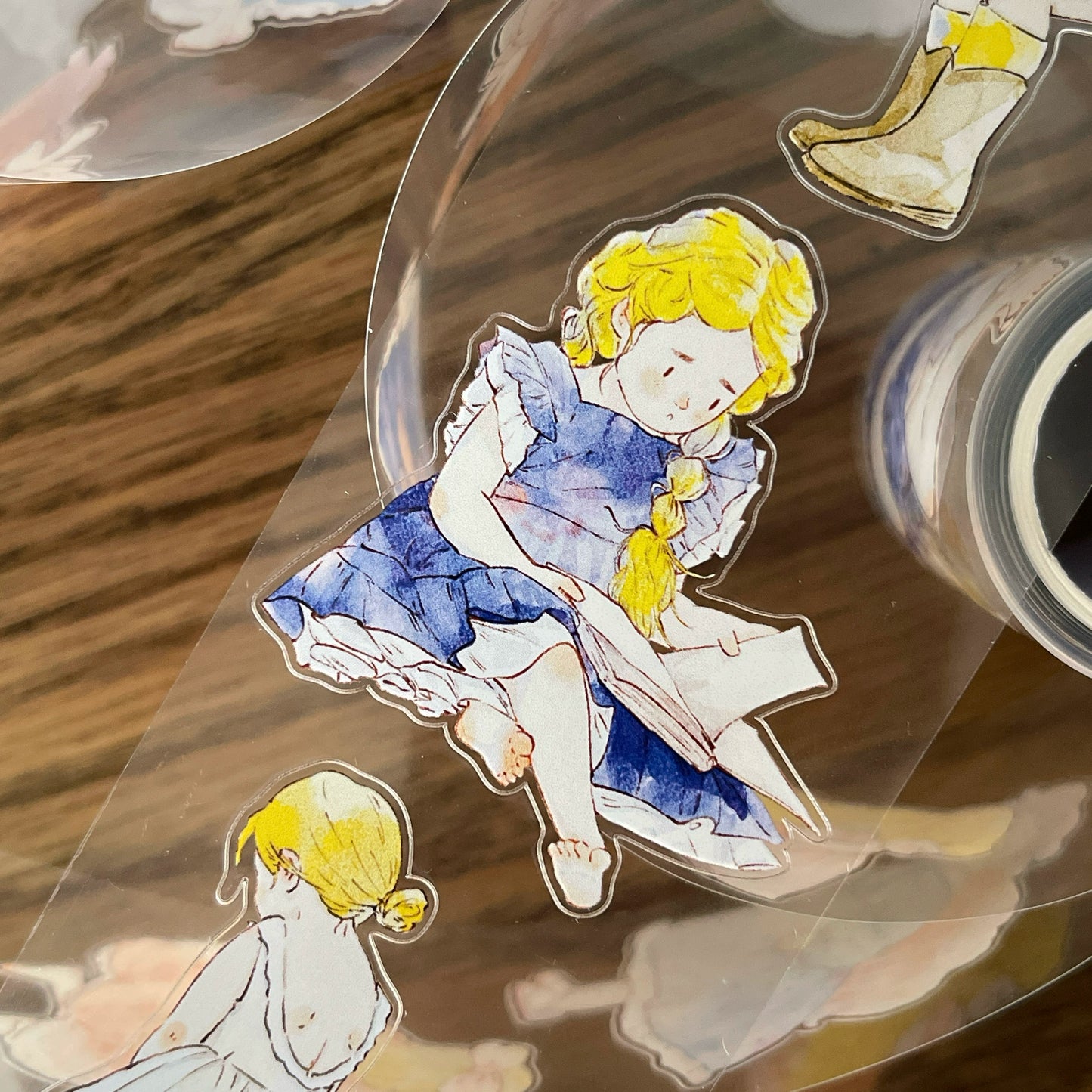 Seahorse Forest Vol7【A40#Child's Wonder】Original Design Pre-Cut Cute Washi/PET Tape Stickers,for Scrapbook Supplies,Journaling,Junk Journal,Bullet Journal,Planner Stickers