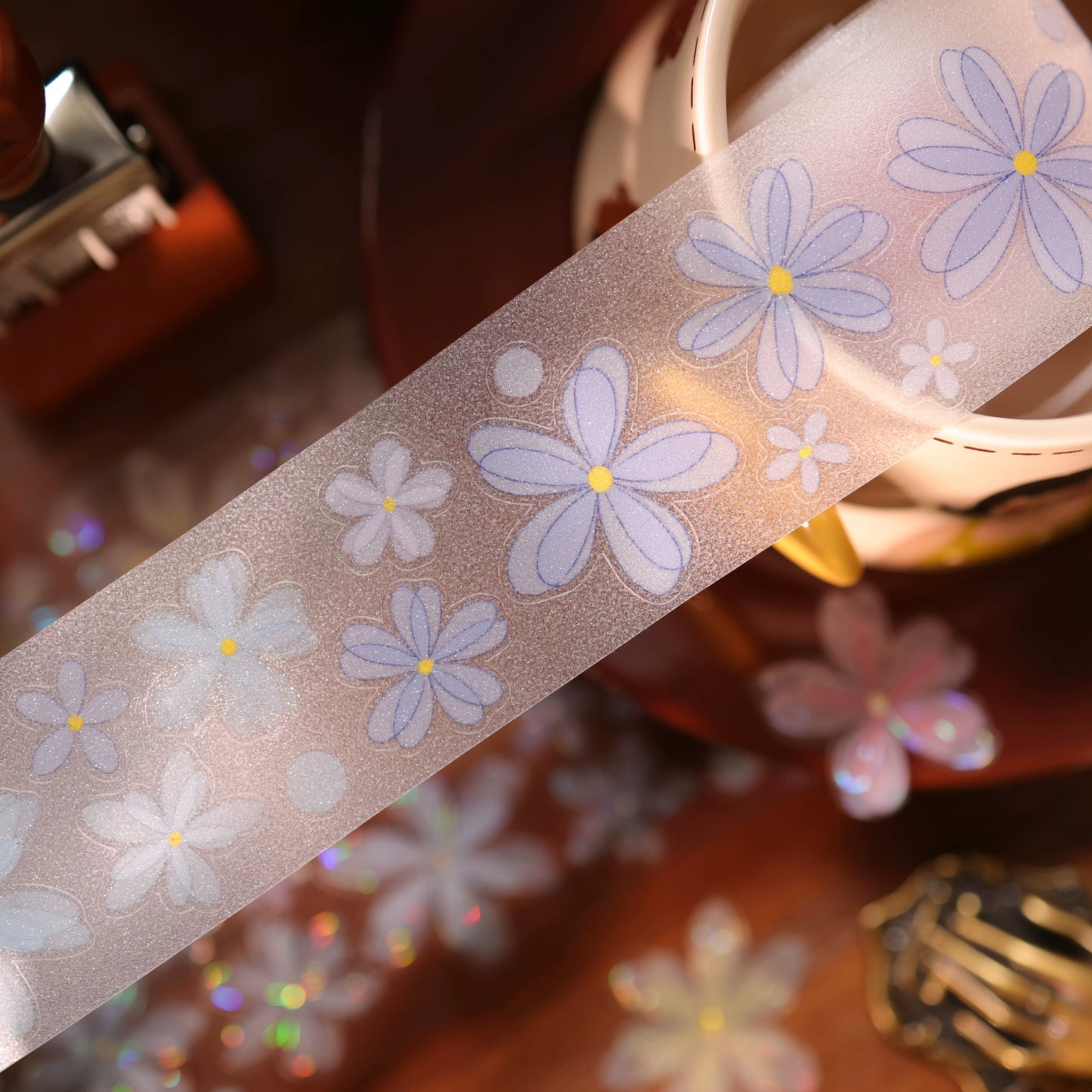 YiEr Vol17【Little Flower Grocery Store】Kiss-cut Light Retro Floral Washi Tape and PET Stickers