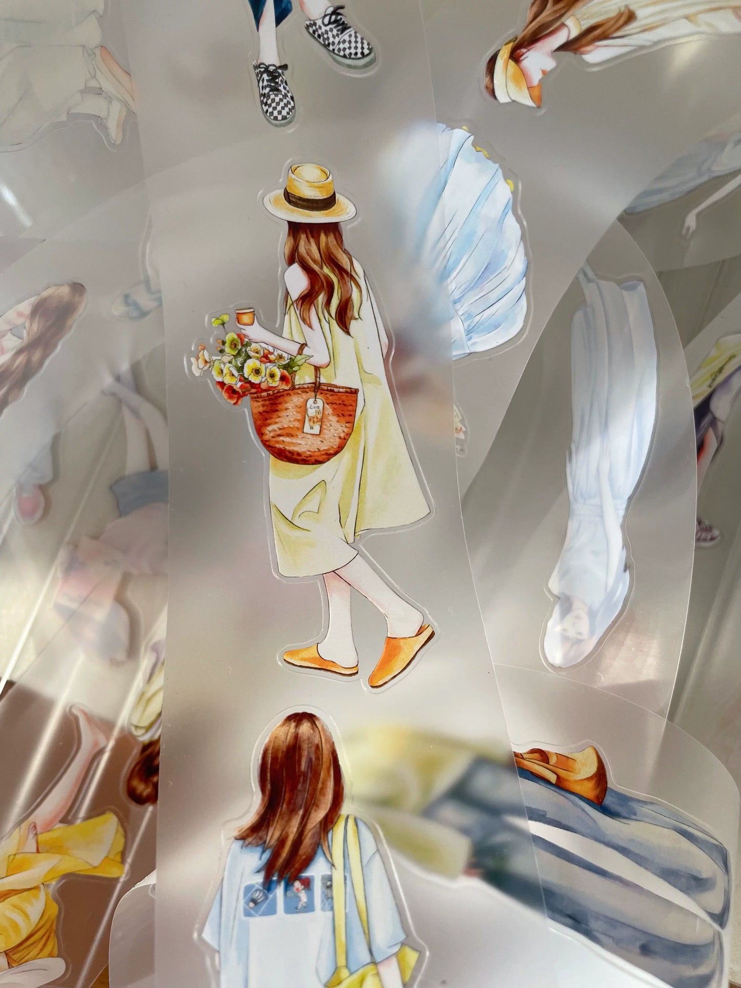 ZaoZao Vol2【Peninsula】Original Design Kiss-Cut Washi PET Tape Stickers,for Scrapbook Supplies,Journaling,Junk Journal,Bullet Journal,Planner Stickers