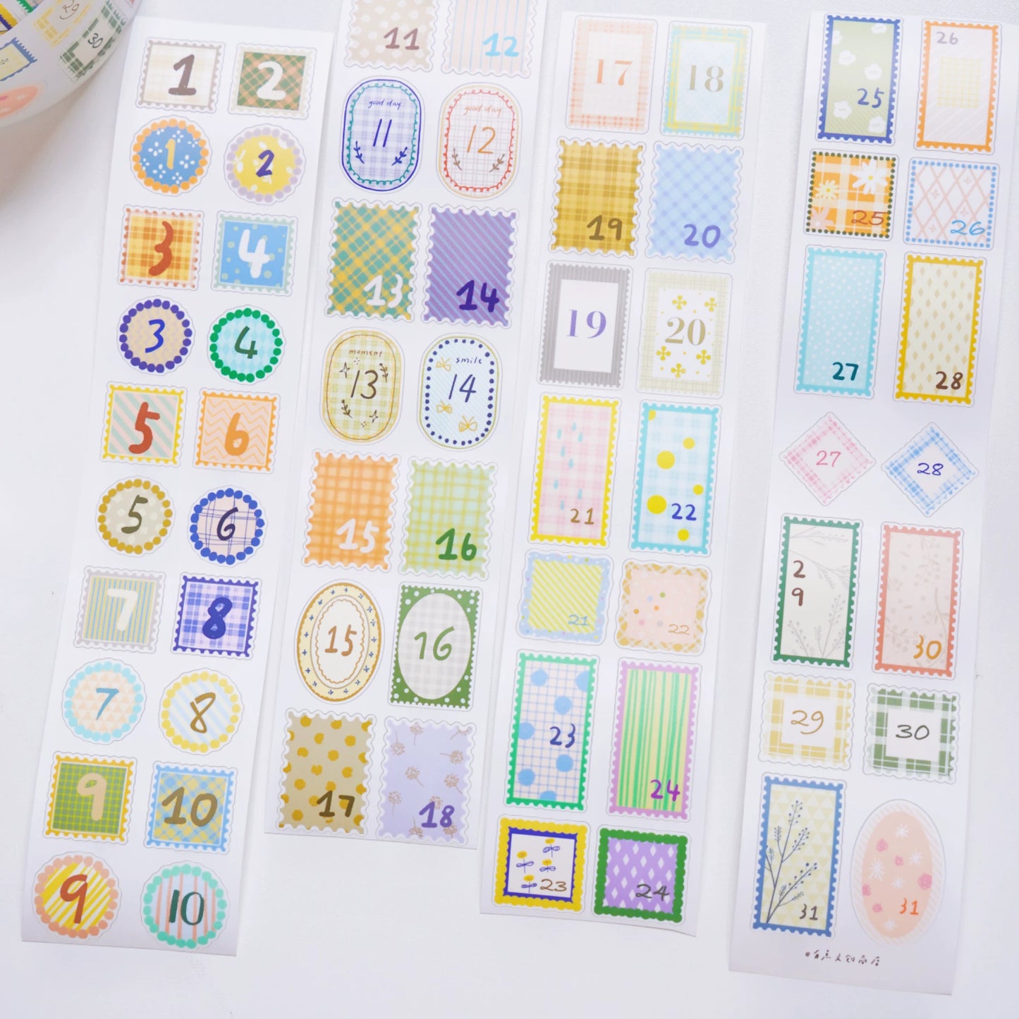 A Bit of A Studio【Daily Payment Receipt】Pre-cut Animal/Small Day/Fruit Washi/PET Tape