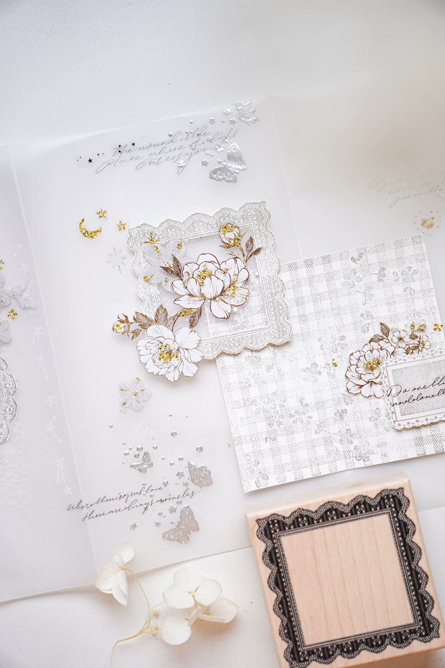 Yuanzi-Jennyuanzi【Lace Border Series】Retro maple Stamp