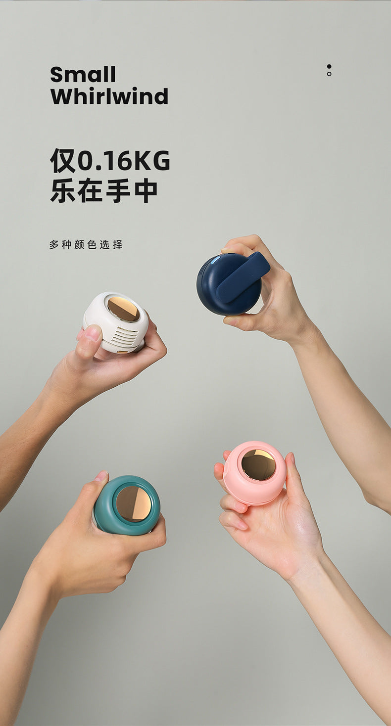 ‌Mini Cyclone-160g Bladeless Clip Fan That Goes Everywhere. 3 Speeds. 900mAh. Silicone Clip. Clip Anywhere. Hands-Free Cooling.