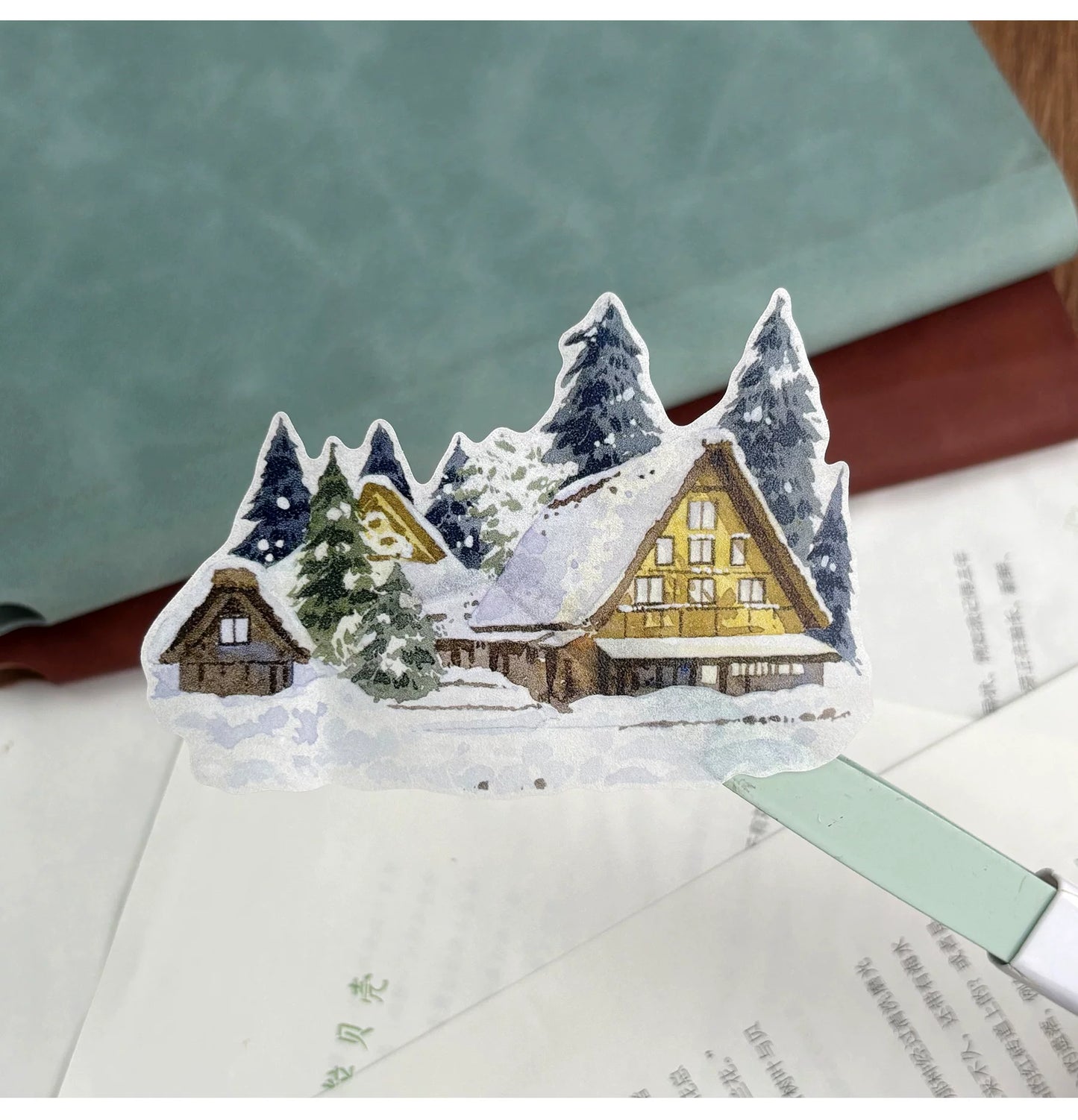 ZiYuanSu Vol15【A Window of Winter Snow】Background Scene Pre-cut Washi PET Tape