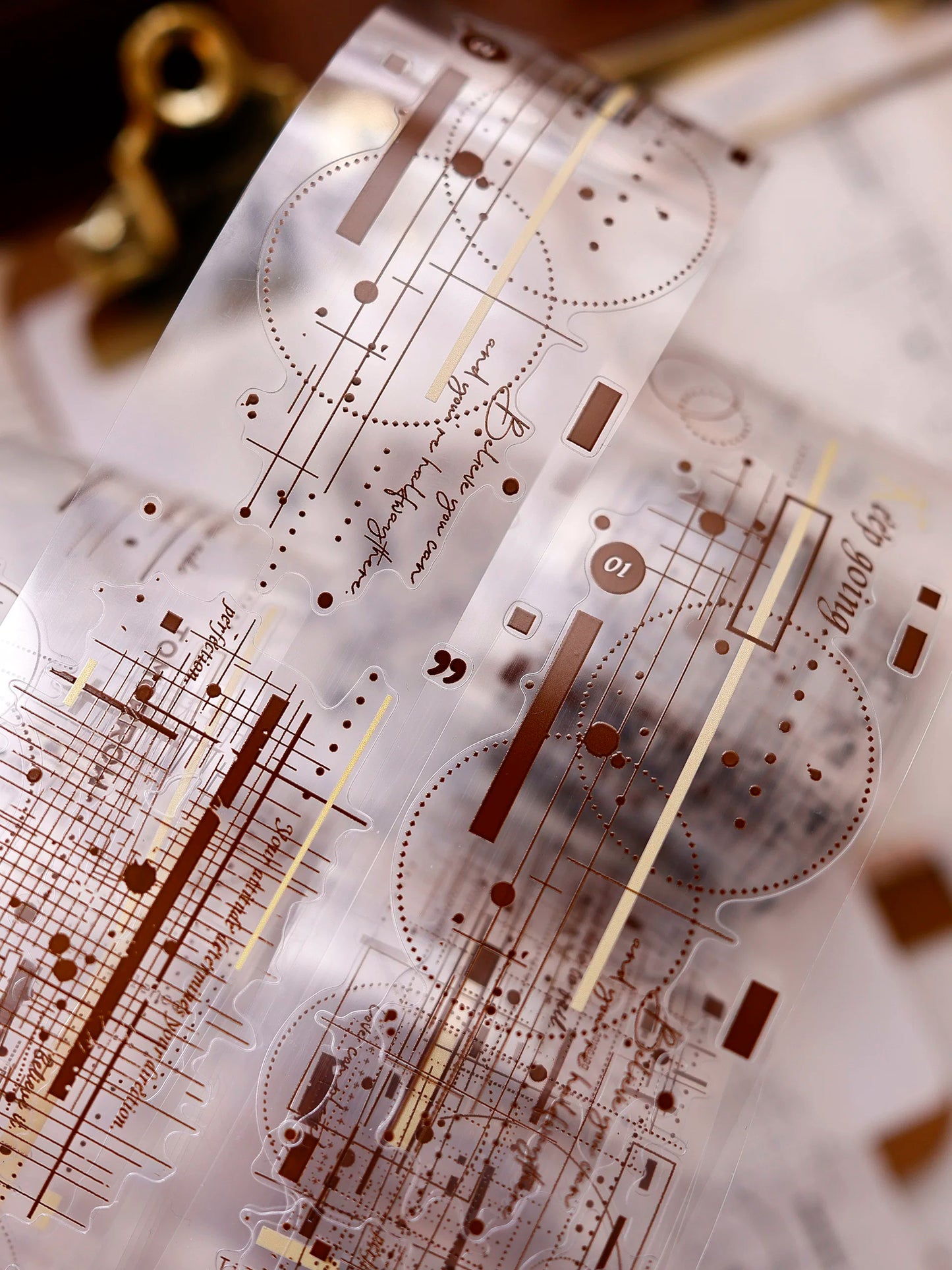 XiaoBaiJia Salt Series【Shadow Serenade】Pre-cut Orginal Design Washi/Pet Tape Light Retro Stickers