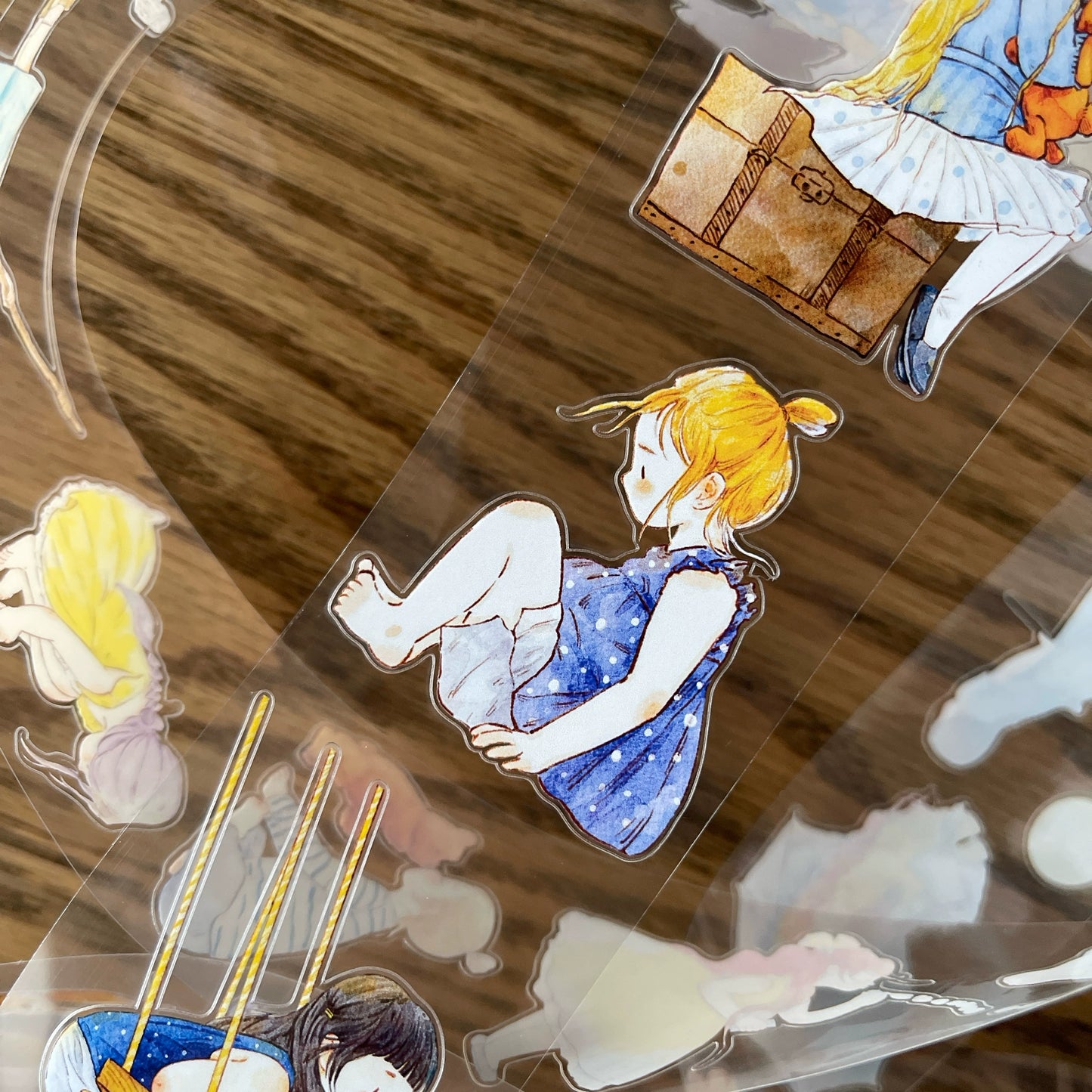 Seahorse Forest Vol7【A40#Child's Wonder】Original Design Pre-Cut Cute Washi/PET Tape Stickers,for Scrapbook Supplies,Journaling,Junk Journal,Bullet Journal,Planner Stickers