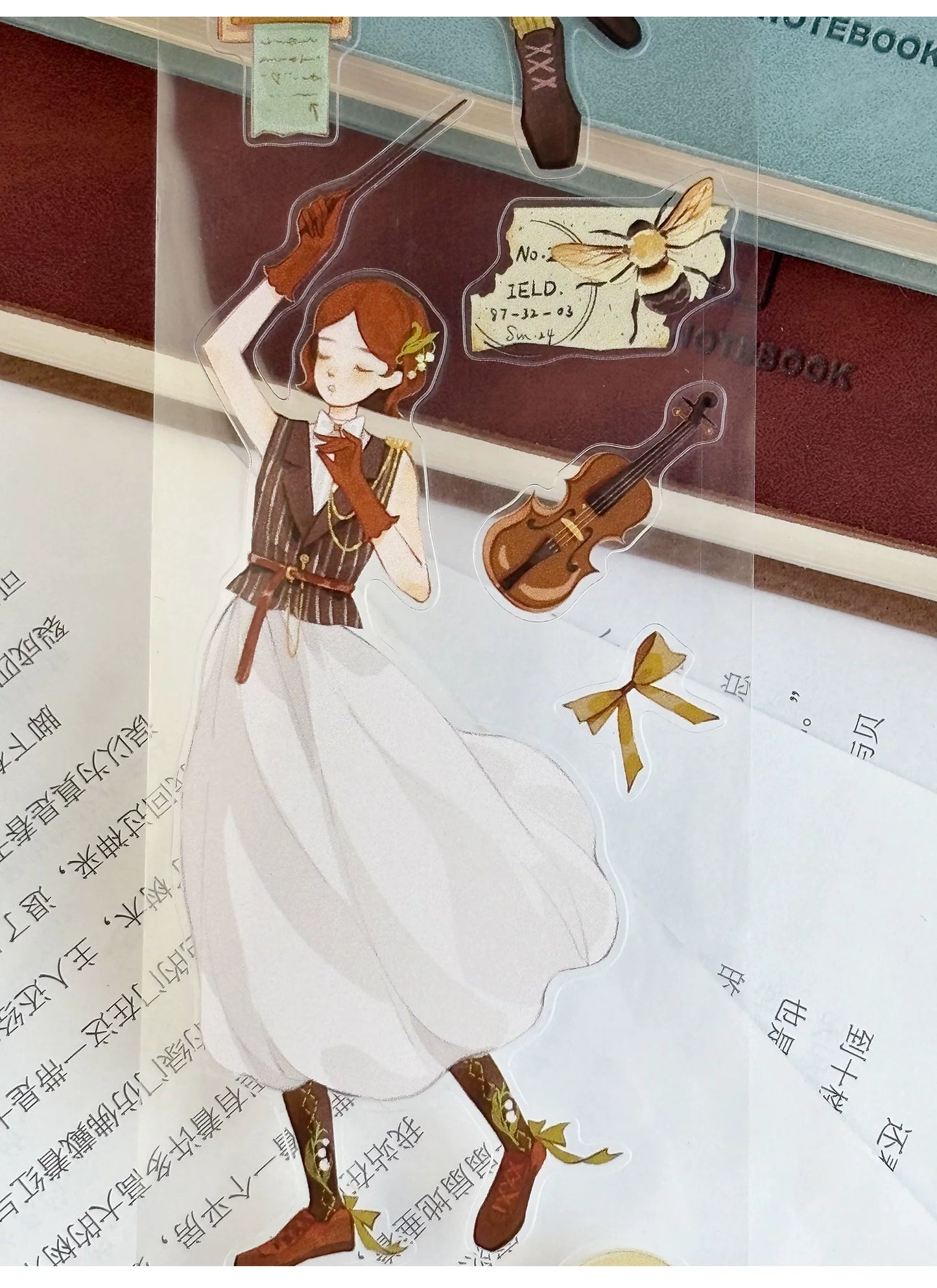 ZiYuanSu Vol15【Fingertip Radiance】Character Material Pre-cut Washi PET Tape