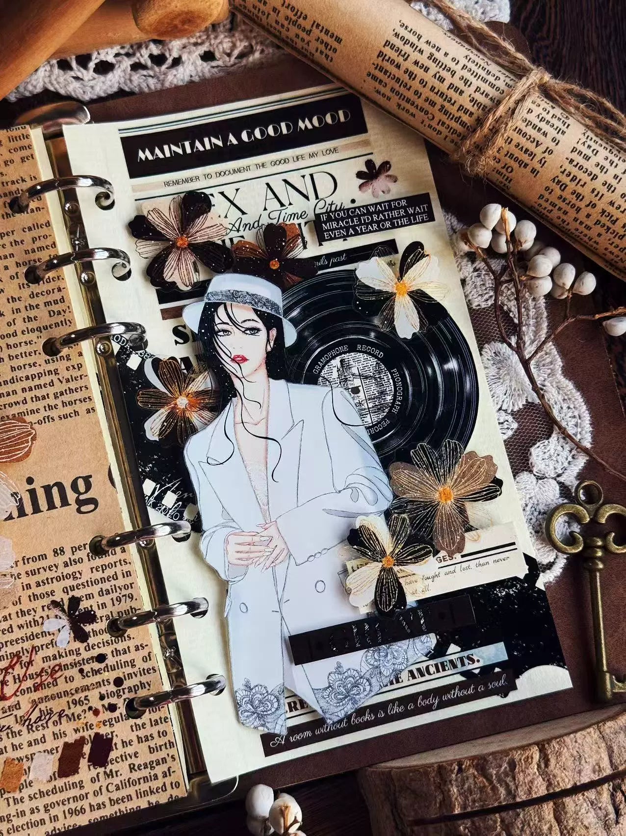 Linlanxi 【Herben Supplement】Original  Washi/Pet Tape - New Fashion Retro Wider English Counted Tape