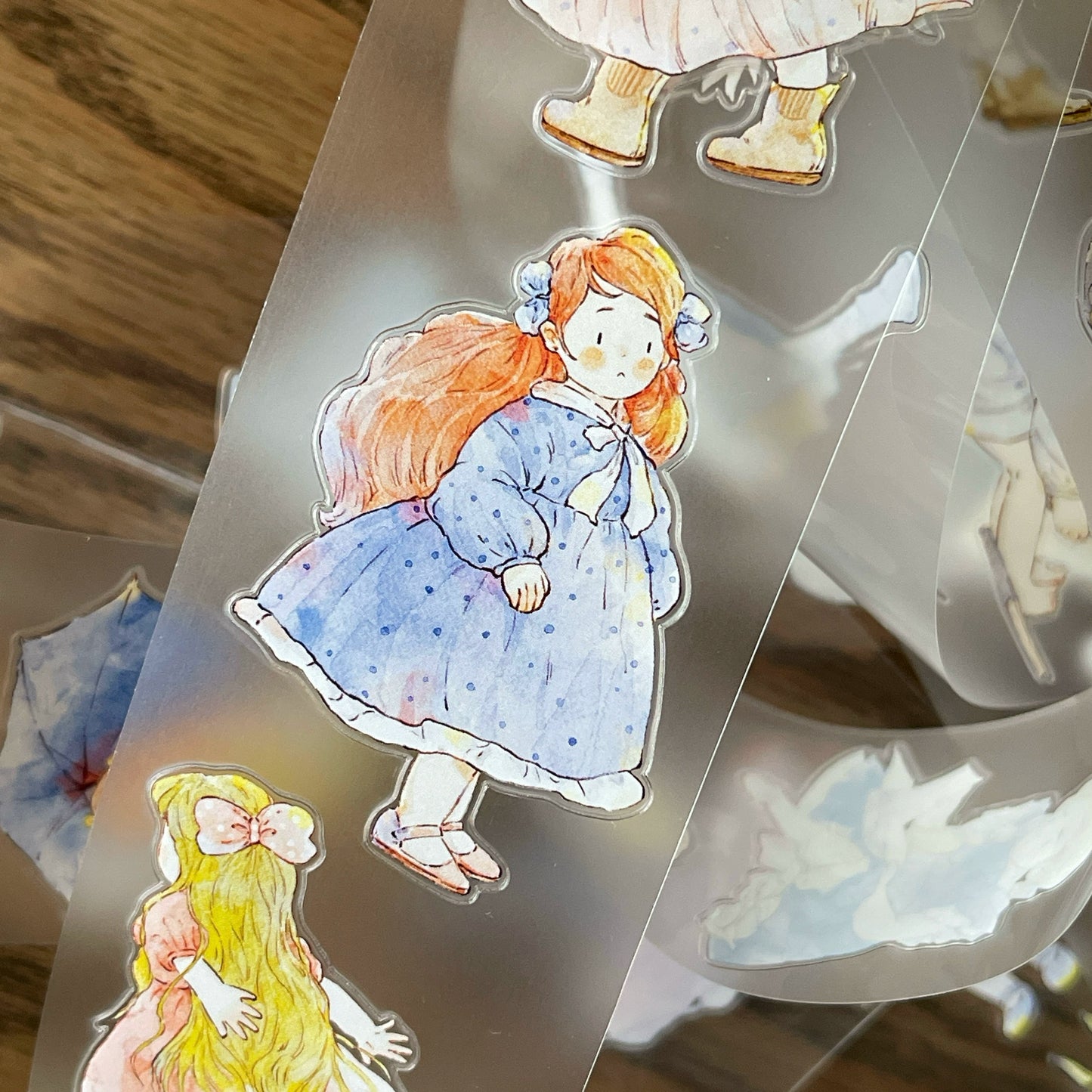 Seahorse Forest Vol7【A40#Child's Wonder】Original Design Pre-Cut Cute Washi/PET Tape Stickers,for Scrapbook Supplies,Journaling,Junk Journal,Bullet Journal,Planner Stickers