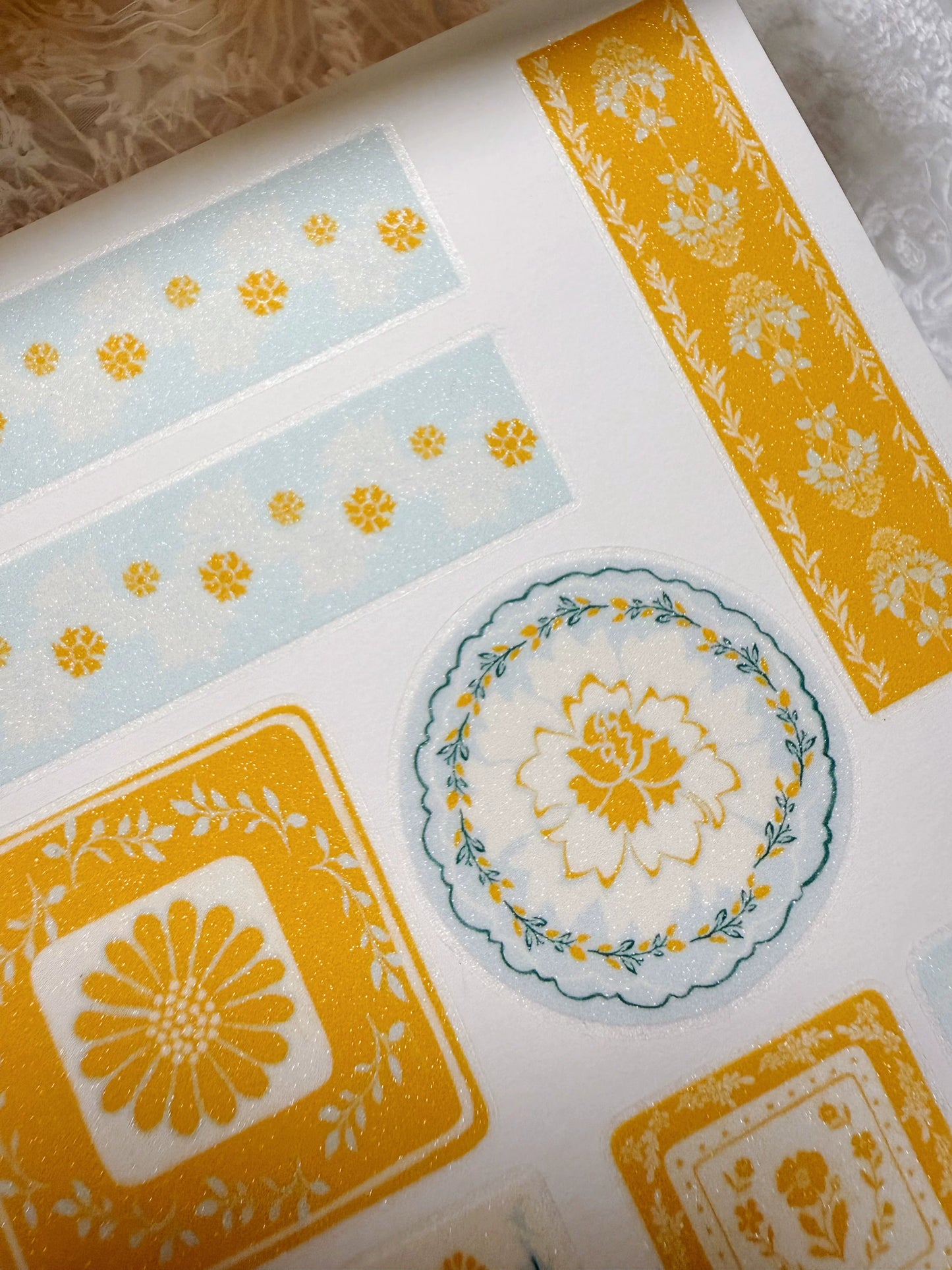 ZaoZao Vol4【Chat among Flowers】Original Design Kiss-Cut Washi PET Tape Stickers,for Scrapbook Supplies,Journaling,Junk Journal,Bullet Journal,Planner Stickers