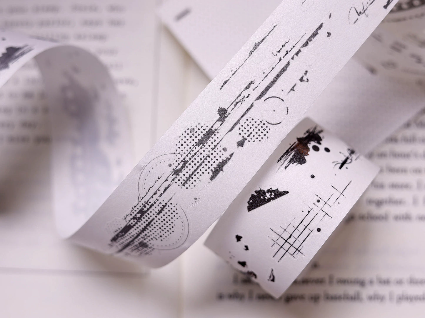 XiaoBaiJia Salt Series【Time Passes and Leaves Traces】Pre-cut Orginal Design Backgroud Washi/Pet Tape Light Retro Stickers