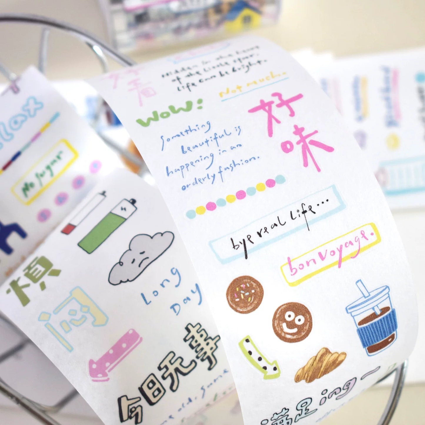 Dover Original【Working Day&Ordinary Day】 Text Element Washi Tape Sticker