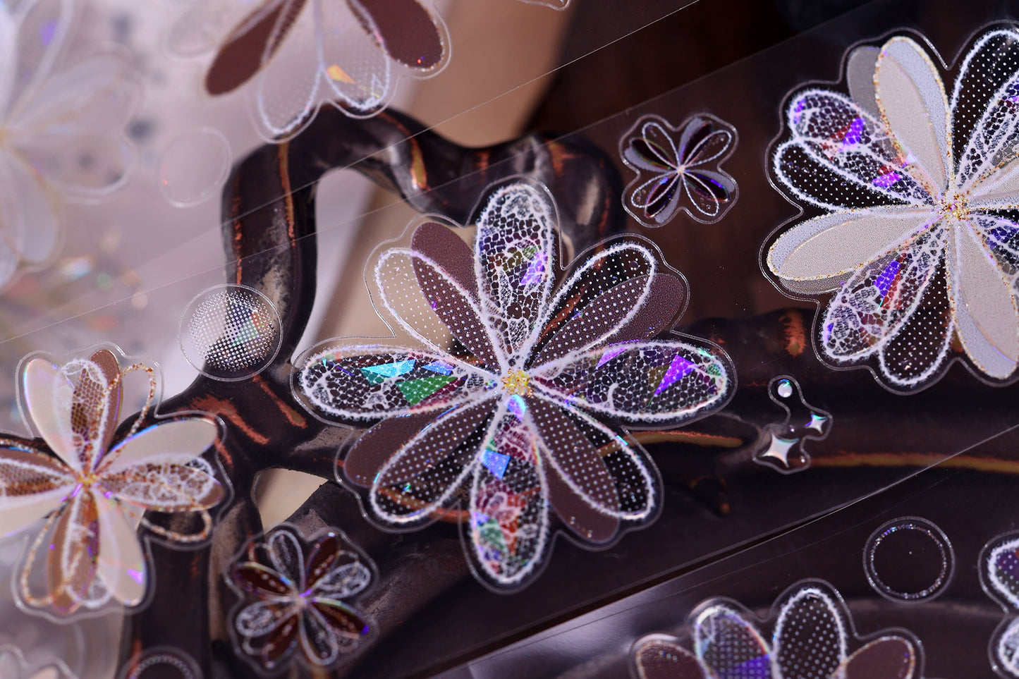 XiaoBaiJia【Cappuccino&White Dream Island】Light Retro Orginal Design Washi Pet Tape Landscape Stickers