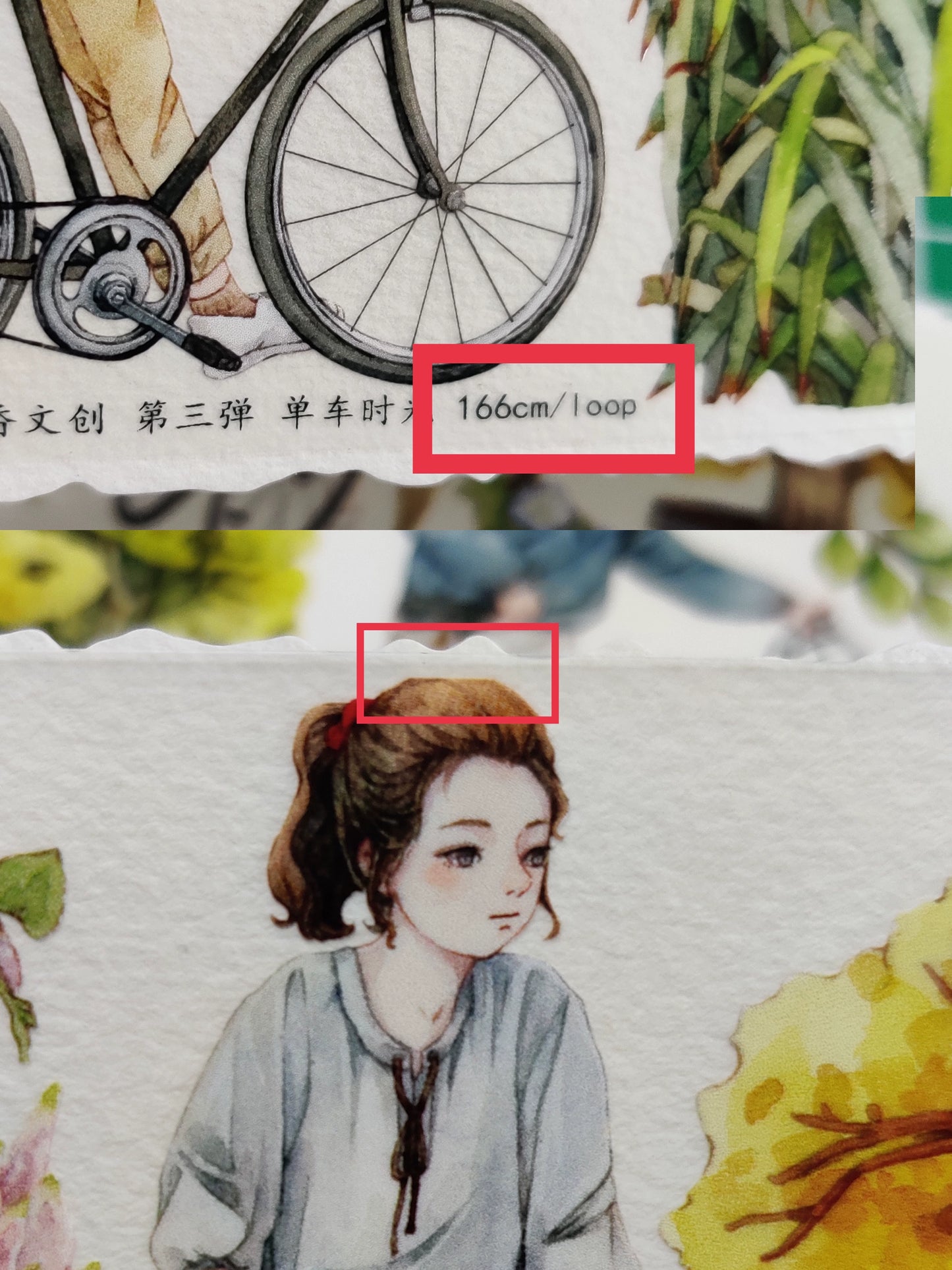 Xiangxiang Vol3 【Cycling Time】Light Retro Character Scenery Orginal Design Washi Pet Tape Landscaping Stickers