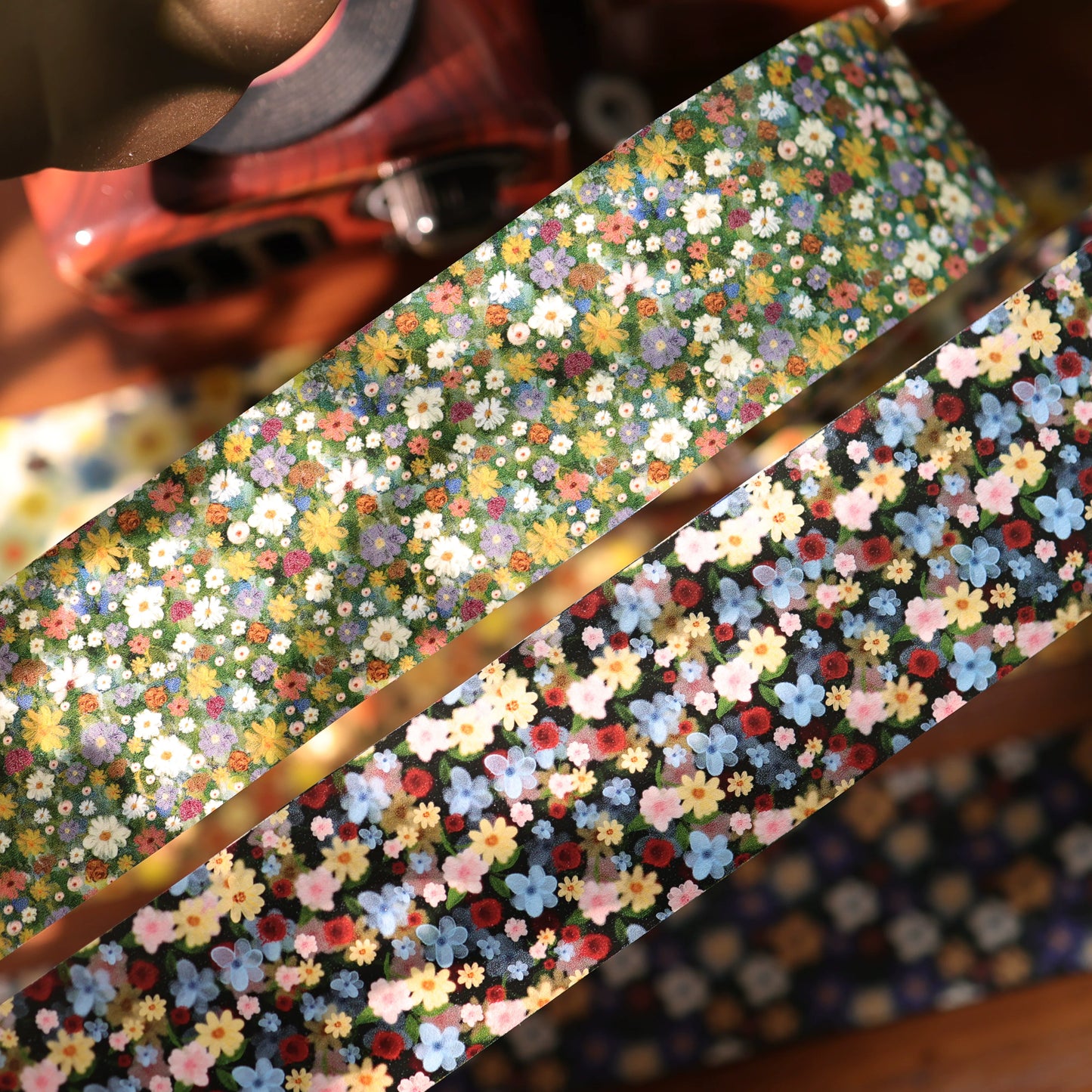 YiEr Vol17【Vintage Original Floral Pattern】Floral Washi Tape and PET Stickers