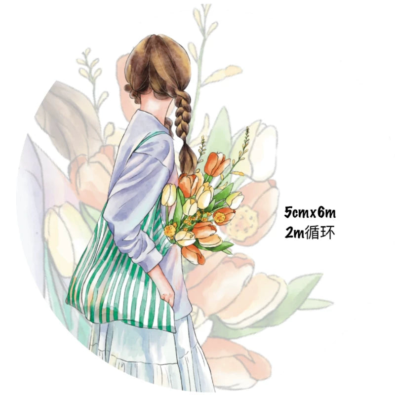 ZaoZao Vol1【Meet】Original Design Kiss-Cut Washi PET Tape Stickers,for Scrapbook Supplies,Journaling,Junk Journal,Bullet Journal,Planner Stickers